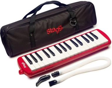 Stagg Melosta32 RD - Melódica (32 teclas, funda), color rojo