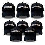 NewShun Groomsmen Hats 1/8 Pack Bachelor Party Baseball Hats Set, Groomsmen Gifts Embroidered Adjustable Cotton Truck Caps, 8 Pack-bachelor Paty 1, One Size