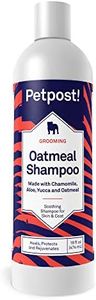 Petpost | Oatmeal & Chamomile Shampoo for Dogs with Dry Skin - Naturally Heals, Protects, Rejuvenates Dog Skin & Coat - Oatmeal, Chamomile, Aloe & Yucca Formula 237 ml