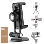 Neewer Phone Tripod Mount Adapter with Arca Type QR Base, Cold Shoe, 1/4" 3/8" Holes, 360° Swivel 180° Tilt, Phone Holder Compatible with iPhone Samsung Arca Swiss DJI RS 4 Pro 3 2 Stabilizer, SP-18