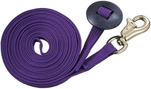 Tough 1 German Cord Cotton Lunge Line with Heavy Snap, Purple