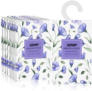 MYARO Large 12 Pcs Linen Scented Sachets for Drawer and Closet, Long-Lasting Sachets Bags Air Freshener Fresh Scents, Hanging Potpourri Bags Home Fragrance for Lover