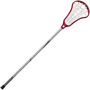 STX Lacrosse Crux 400 Complete Stick with Runway Pocket, Red