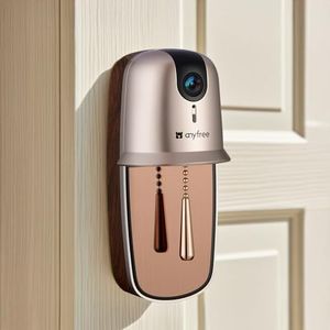 anyfree Doorbell Camera Wireless Video Doorbell with Chime, AI Motion Detection Doorbells with 2.4/ 5Ghz WiFi,Solar Assist Battery, HDR Night Vision,Long Distance 2-Way Talk, Local/AWS Cloud Storage