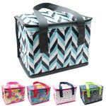 Fashion Stationery Lunch Bag Insulated Cooler Kids Adults Folding Reusable Pack Lunch Bags for Girls Boys Kids Picnic Bag (Mint)