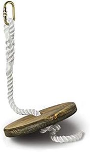 ZIPLINEGEAR Drifter Zip Line Seat for Kids or Adults, Comes with Steel Screw Lock Carabiner, Adjustable Nylon Rope