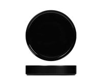 H&H Norway Set of 6 Porcelain Soup Plates, Black, 19.5 cm