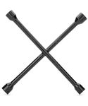 Bates- Lug Wrench, 14 Inch, Black, Tire Iron, Lug Nut Wrench, 4 Way Lug Wrench, Lug Wrench 4 Way, Tire Iron Lug Wrench, Tire Wrench, Car Cross Wrench, 4 Star Lug Wrench, Tire Irons