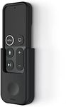 elago Remote Holder Mount Compatible with Apple TV Remote 4K / 4th Generation - Strong Sticker or Screw Mounting Options, Support Wired Charging, Keeps It Secure, Cable Management