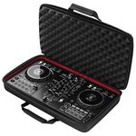 Odyssey B2200003 Redline Series Soft Case - Fits Pioneer DDJ-FLX4 and Native Instruments Traktor S2 - Durable and Soft Red Lined Interior - Black