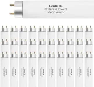 LUXRITE 30-Pack F32T8/835 32W 48 Inch T8 Fluorescent Tube Light Bulb, 3500K Natural White, 2800 Lumens, G13 Medium Bi-Pin Base, LR20740