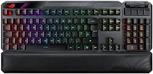 ASUS ROG Claymore II 100% / 80% TKL Wireless RGB Modular Gaming Keyboard, ROG RX Red Switches, PBT Doubleshot Keycaps, Detachable Numpad, Wrist Rest, Media Controls, USB Passthrough-Black, UK Layout