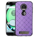 ELISORLI Compatible with Moto Z Play Case Rugged Thin Slim Cell Accessories Anti-Slip Fit Rubber TPU Mobile Phone Protection Soft Full Body Cover for Motorola ZPlay MotoZPlay Droid Women Men Purple