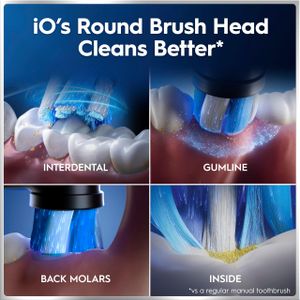 Oral-B iO6 Electric Toothbrush – Black, Rechargeable