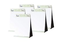 indigo® Tabletop Self Stick Flipchart Pad [20 Sheets] - 70 gr/m² Paper, 58,5 x 50 cm - Portable and Versatile for Creative Expression and Organization - (Pack of 5)