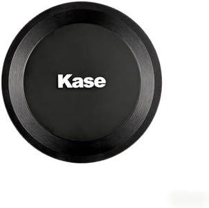 Kase 82mm Magnetic Lens Cap, CNC Aluminum & Optical Glass Center Press-on Cover, 1s Install,Fits for Canon Nikon Sony Fuji DSLR Mirrorless