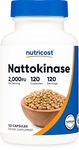 Nutricost Nattokinase 2,000FU, 120 Capsules - Gluten Free, Non-GMO, Vegetarian Friendly