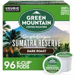 Green Mountain Coffee Sumatran Reserve, Fair Trade, Organic, Single Origin, Dark Roast Coffee, 96 Count