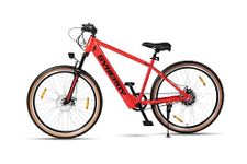 SYNERGY S4 27.5 Premium Luxury Electric Bicycle with LCD Display Tan Wall Tyres Front Suspension 10.4ah Battery – RED Dragon (V1-RED-LCD3-10.6)