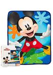 Northwest Throw Blanket, Polyester, Mickey Mouse Splat Attack, 40" X 50"