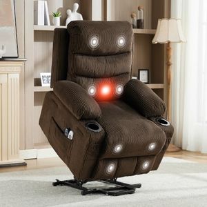 Garvee Oversized Power Lift Recliner Chair for Elderly with Wide Seat
