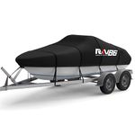 RKV86 Waterproof 6000D Oxford Fabric Boat Cover, Heavy Duty Boat Cover, Fits for Most 20ft 22ft Boat