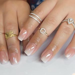 GZSYY Press on Nails Colle Faux Ongles Capsules Ongles Faux Ongles French Manucure Ongles Autocollants Adhesif
