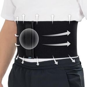 Vive Umbilical Hernia Belt for Men and Women - Abdominal Binder w/Compression Pads for Post Surgery Support - Postpartum Belly Band for Diastasis Recti, Navel, Ventral, Hiatal, Stomach Hernia