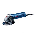 Bosch GWS 750-100 Heavy Duty Corded Electric Angle Grinder, M10, 750W, 11,000 rpm, 100 mm Disc Dia., Direct Cooling,1.8 kg + Wrench, Protection Guard, Auxiliary Handle & Wrench, 1 Year Warranty