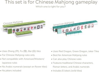 Yellow Mountain Royal Azure Mahjong Set – Classic Tile Game