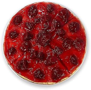 Andy Anand Exquisite 9" Strawberry Swirl Cheesecake of Fresh, Amazingly Delicious, Handcrafted Delight with Real California Cream Cheese & Natural Ingredients, Perfect for Gifting (3.4 lb)