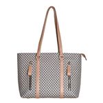 PRD Craft international Tote Shoulder Bag for Women with Multiple Pocket and Laptop Compartment up to 15.6 inch Travel Work Bag