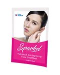 Sparkel Hydrating Facial Sheet Mask | Hydration & Skin Moisturizing Solution | Aloe Vera & Olive Leaf Extracts| Ideal for All skin Types | Pack of 12