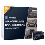 GPS Tracker for Vehicles, No Monthly Fee, No Subscription, Real-Time Tracking, 4G SIM and Data Included, Trip History, GeoFence, Speeding Alerts, OBD