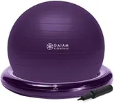 Gaiam Essentials Balance Ball & Bas