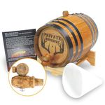 Engraved 2 Liter Charred American White Oak Aging Barrel (Buck Rack Private Reserve)