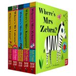 Where’s…? Felt Flaps Board Book Collection 5 Books Set – Ingela P Arrhenius (Where’s Mrs Bear?, Mr Lion, Mrs Zebra, Mr Unicorn, Mrs Kangaroo) | Baby & Toddler Lift-the-Flap Books