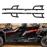 HAKA TOUGH Rock Sliders for Polaris General XP 4 1000 2020-2024 Nerf Bars for General 4 1000 Accessories Tree Kickers Anti-Corrosion Coating