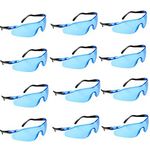 YAAVAAW Safety Glasses-12 Pack Safety Protective Glasses,Safety Goggles Eyewear Eyeglasses for Eye Protection-Great Goggles for Kids Nerf Gun Battles & Laboratory Work Safety Glasses