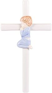 Roman Giftware Inc., Children's Gifts, New Baby, 7.5" H Valencia Praying BOY,Religious, Inspirational, Durable (7x4x1)