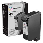 LD Remanufactured Ink Cartridge Replacement for HP 45 51645A (Black)