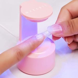 Makartt Mini UV LED Light for Nails, Innovative Nail Lamp with Open Space for Easy Nail Tips Extension, Nail Art Flash Cure Light for Nail Gel, Portable Nail Dryer Travel Manicure Tool DIY at Home