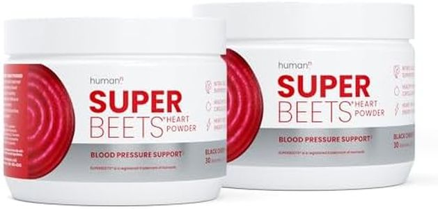 HumanN SuperBeets Beet Root Powder - Non-GMO Beetroot Superfood - Nitric Oxide Supplement for Heart Health, Circulation & Blood Pressure Support - Black Cherry, 60 Servings