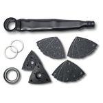 Fein Dust Extraction Set - Efficiently Manages and Extracts Dust During Sanding Operation - Includes Sanding Sheets, Backing Pads, Extraction Cap, Adapter, and Felt Seals - 92602091000