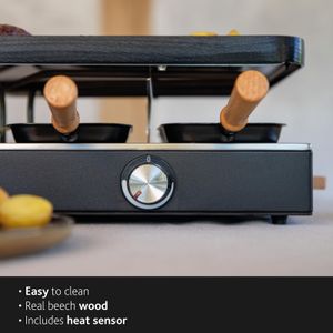 BOSKA Raclette Grill Set – 8-Person Tabletop Cheese Melter