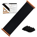 KRIXAM Slide Board For Working Out For Beginners And Pros,6’ Exercise Slide Board With 2 Sets of Shoes Booties(6ft, Black)
