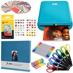 KODAK Step Instant Photo Printer with Bluetooth/NFC, Zink Technology & KODAK App for iOS & Android (Blue) Scrapbook Bundle