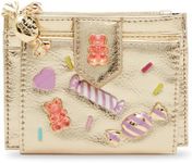 Betsey Johnson Women's Candy Bifold Wallet, Gold, One Size