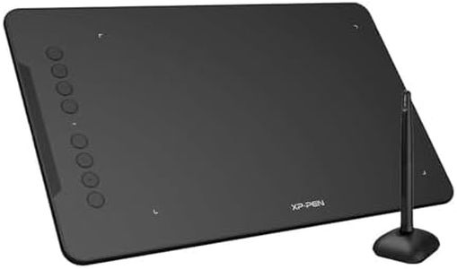 XP-PEN DECO01V2 Tablette Graphique à Dessin 10x6 Pouces Stylet Passif 8192 Niveaux avec Inclinaison et 8 Raccourcis - Compatible avec Windows/Mac OS/ChromeBook/Android