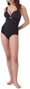 SPANXsculpt Oncore Open-Bust Brief Bodysuit - Sculpting Body Shaper for Women - Level 3 Compression - Adjustable Straps - Very Black - Small
